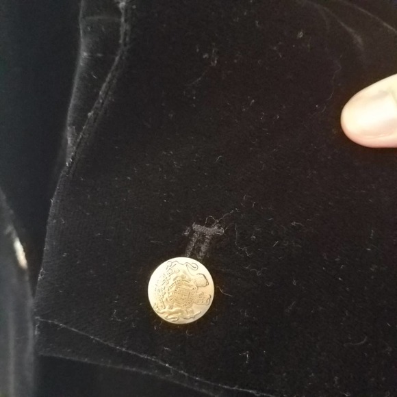 J. Crew Factory Jackets & Coats J Crew Ag51 Velvet Black Blazer Gold Buttons Poshmark